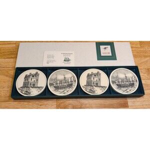 Barlow Mackinac Island Coasters By Artist G.L. Kiracofe-Set of 4-Mackinac, Etc